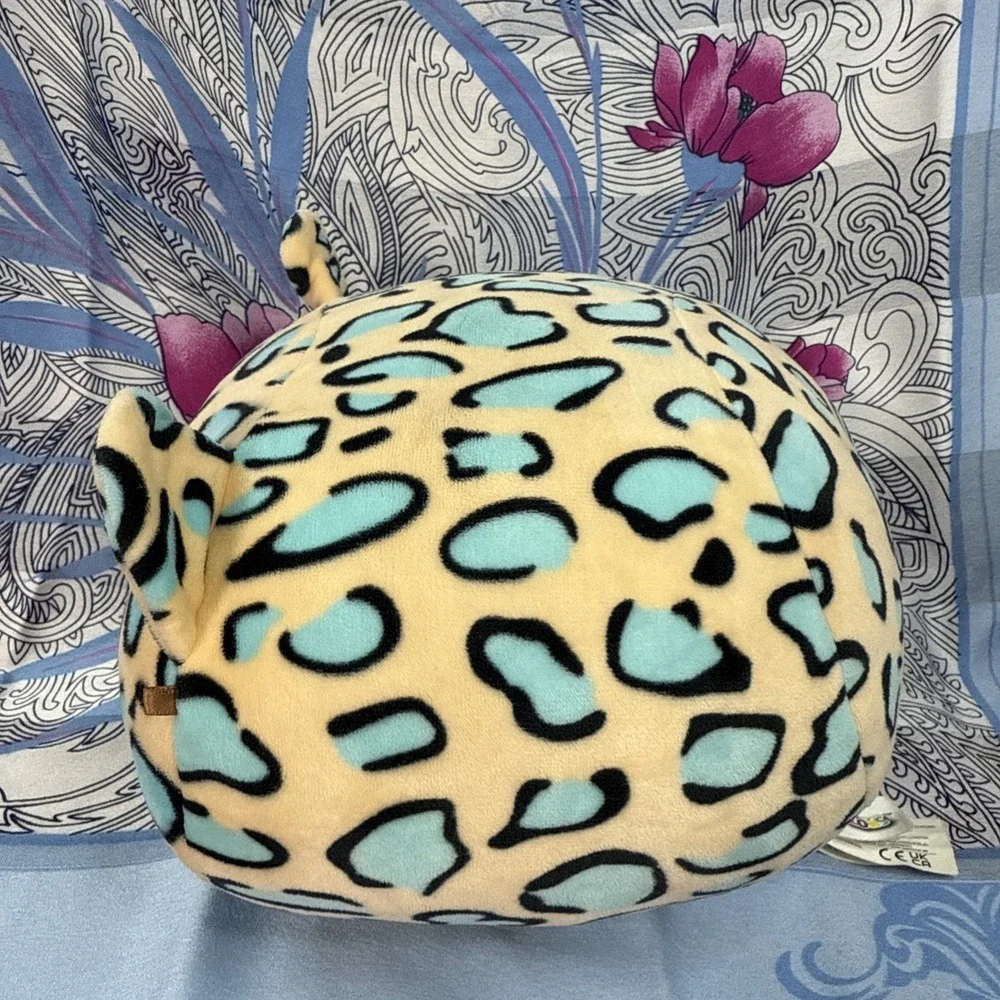 Squishmallow Stackable Emanga‎ The Teal Spotted Leopard, Soft & Adorable